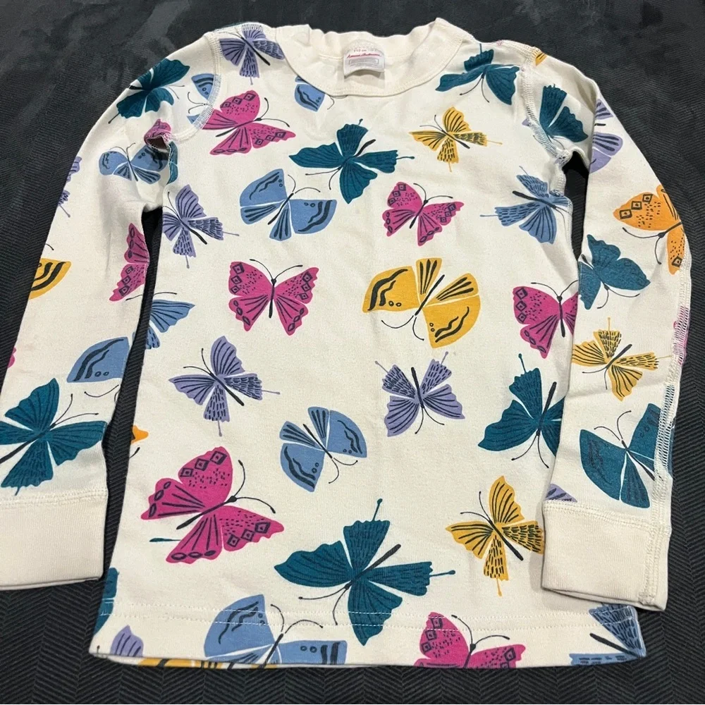 Hanna Andersson Butterfly Print Kids Pajama Set